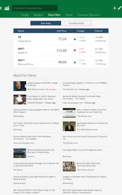 MSN Money android App screenshot 1