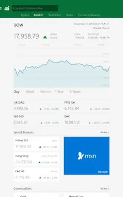 MSN Money android App screenshot 2